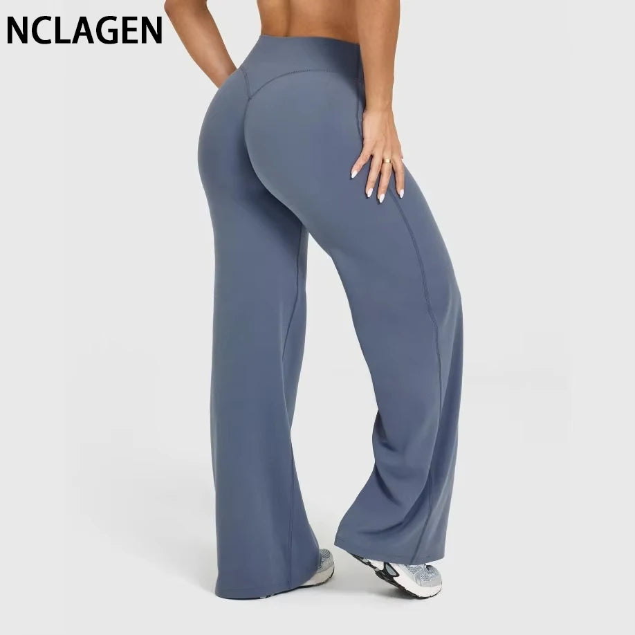 SculptFit High-Waist Flare Leggings